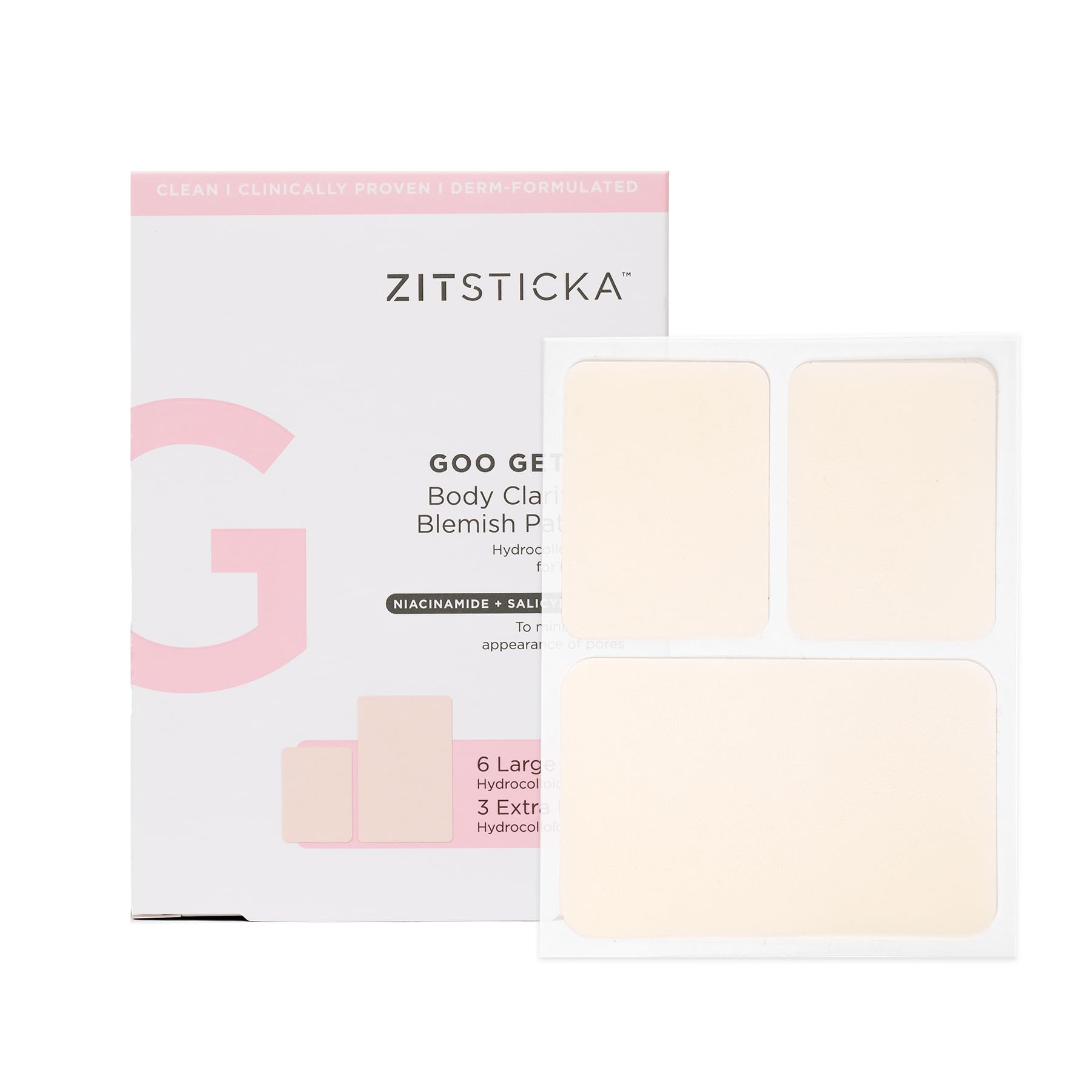 ZitSticka Pimple Patches for Face and Body, Hydrocolloid Patches to Cover Zits & Blemishes, Acne Patches or Zit Spot Stickers, Body Blemish Patch (UNDERCOVER INVISIBLE 36 Pack)