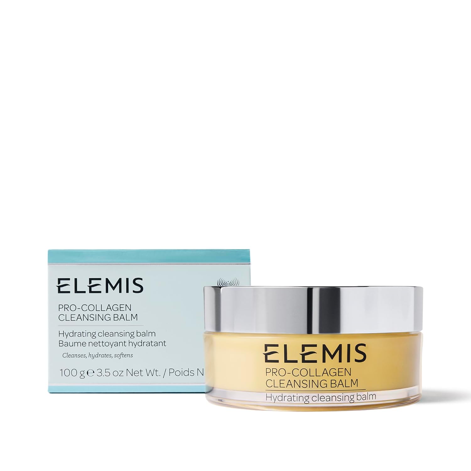 ELEMIS Pro-Collagen Cleansing Balm Makeup Remover, Hydrating Facial Cleanser, Oil Cleanser, Oil Makeup Remover, Deep Cleanse