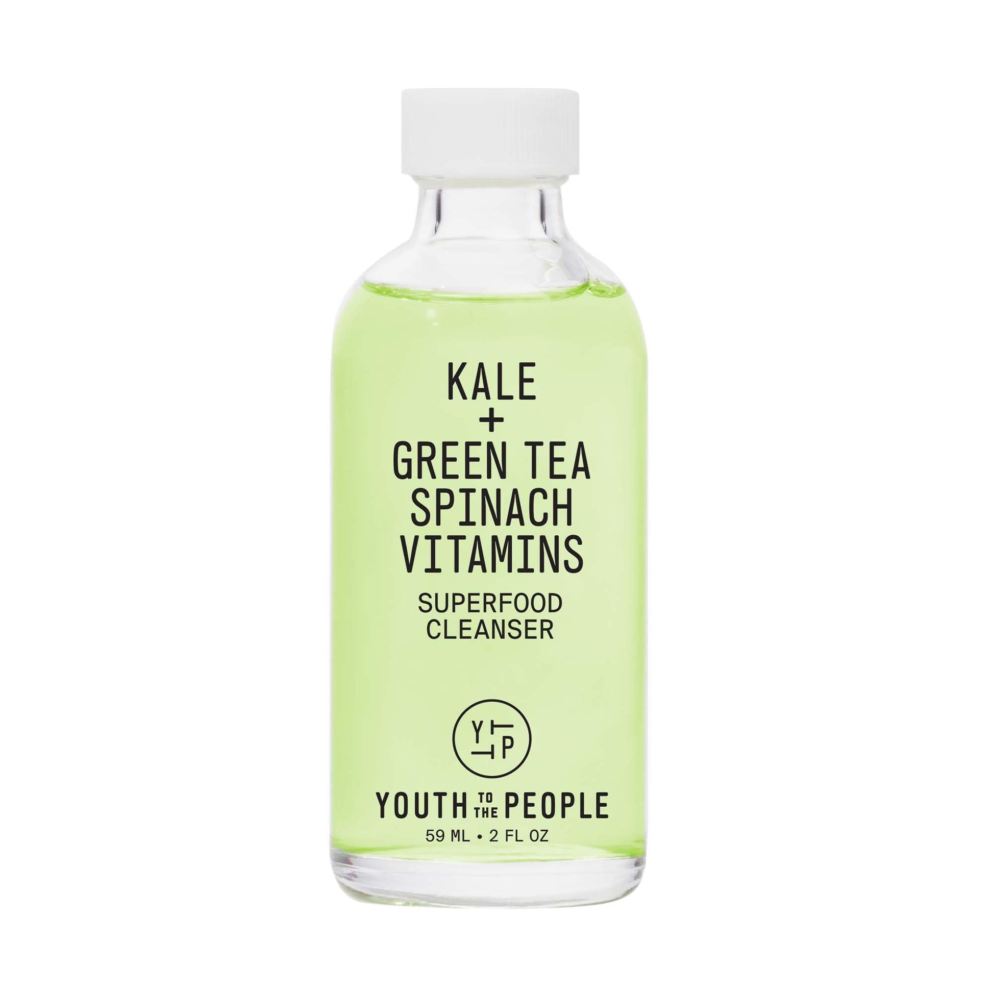 Youth To The People Superfood Facial Cleanser - Kale + Green Tea Daily Face Wash, Gentle Makeup Remover, With Antioxidants for Glowing Skin & Less Visible Pores, Award-winning, Refillable Packaging