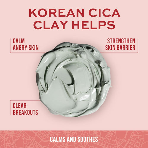 Freeman Exotic Blends Soothing Korean Cica Clay Facial Mask, 6 fl.oz./ 175 mL Tube