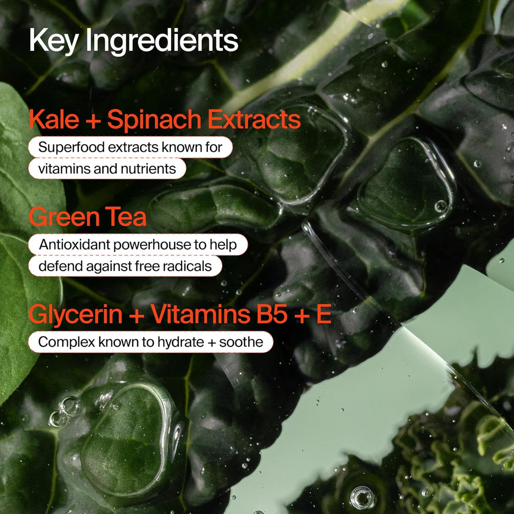 Youth To The People Superfood Facial Cleanser - Kale + Green Tea Daily Face Wash, Gentle Makeup Remover, With Antioxidants for Glowing Skin & Less Visible Pores, Award-winning, Refillable Packaging